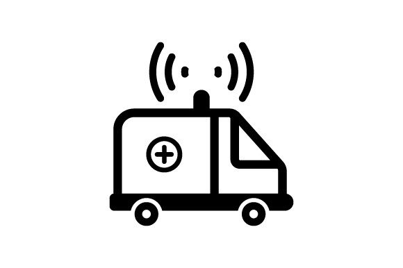 Ambulance Icon: Clean, Calm, and Craft-Ready