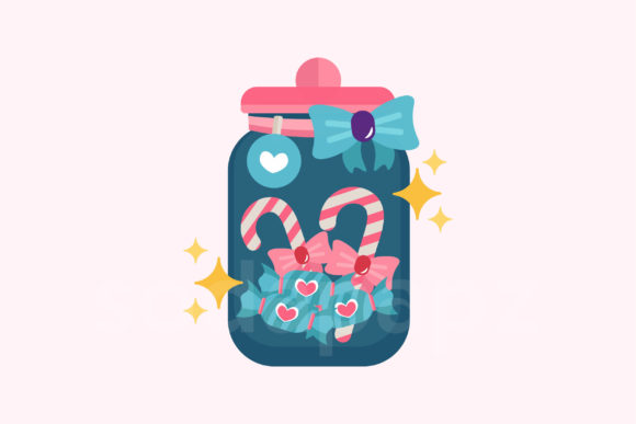 Candy Jar Icon for Graphics and Branding