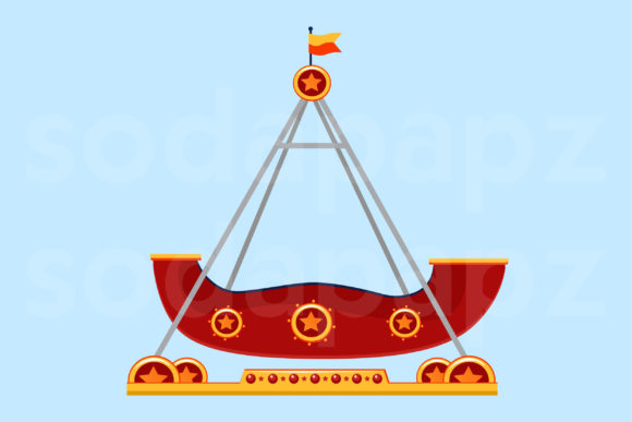 Carnival Fest Viking Ship Graphics