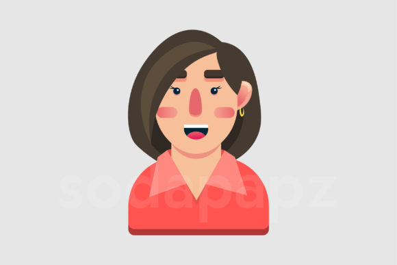 Family Character Icon - Mother 2: A Graphic Design Asset for Branding and Marketing