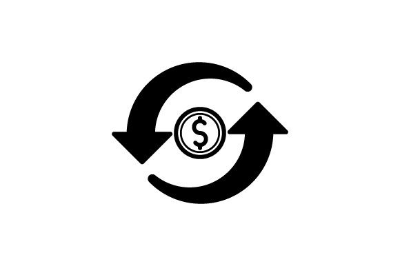 Money Transfer Icon: A Graphic Asset for Crafting