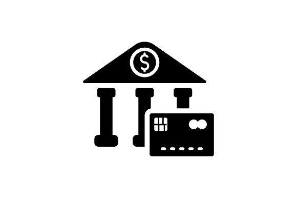 Online Banking ATM Booth Icon